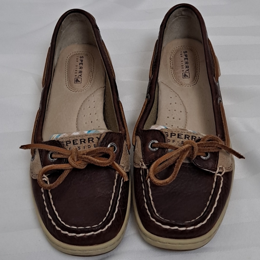 Sperry Top Sider Plaid Loafers  Size 7M